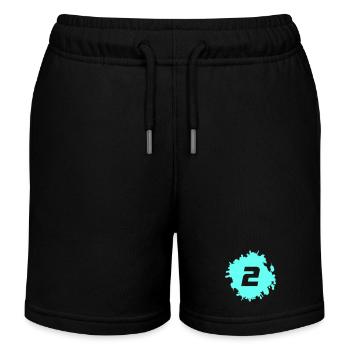Néon Aqua 2 Splash - Short de jogging enfant bio Stanley/Stella - noir - Devant
