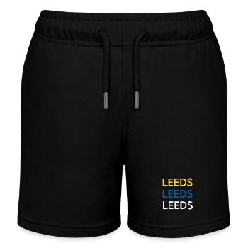 Leeds City Identität Trio - Kinder Organic Joggingshorts Mini Bolter von Stanley/Stella - Schwarz - Vorne