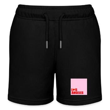 HERZ LOS ANGELES USA - Kinder Organic Joggingshorts Mini Bolter von Stanley/Stella - Schwarz - Vorne