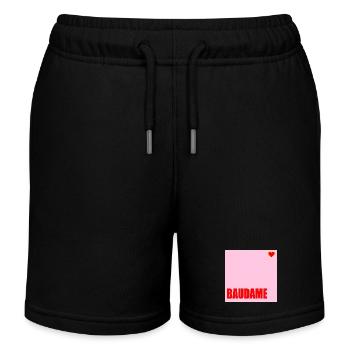 CLIENT BAUDAME HAUSBAU HERZ - Kids Organic Sweat Shorts by Stanley/Stella - black - Front