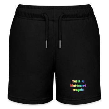 Maremme-Tröge (mehrfarbige Phrase der Toskana) - Kinder Organic Joggingshorts Mini Bolter von Stanley/Stella - Schwarz - Vorne