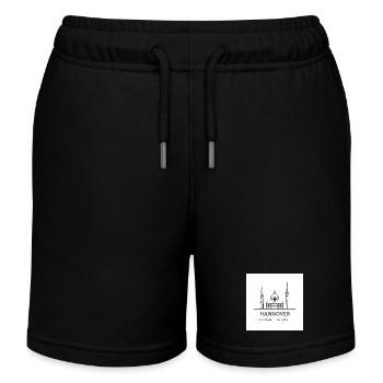 Silhouette d’art au trait de Hanovre Monument - Short de jogging enfant bio Stanley/Stella - noir - Devant