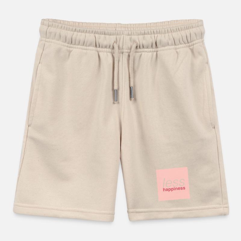 Less happiness Kids Organic Sweat Shorts by Stanley/Stella