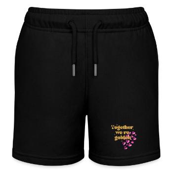 Ensemble, nous sommes en or - Short de jogging enfant bio Stanley/Stella - noir - Devant