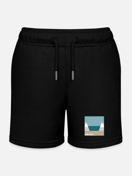 Winter - Kids Organic Sweat Shorts by Stanley/Stella - black