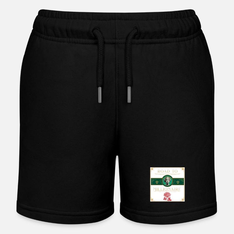 EN ROUTE VERS MILLIONNAIRE - Short de jogging enfant bio Stanley/Stella - noir