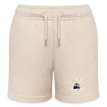 Cutter de pêche Chalutier Pêche Mer - Short de jogging enfant bio Stanley/Stella - écru doux - Devant