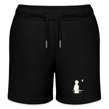 Vue du papillon - Short de jogging enfant bio Stanley/Stella - noir - Devant