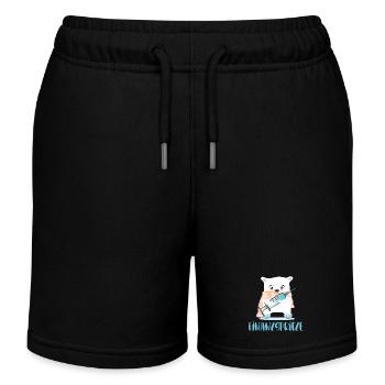 FINANZSPRITZE GELD BÄREN - Kinder Organic Joggingshorts Mini Bolter von Stanley/Stella - Schwarz - Vorne