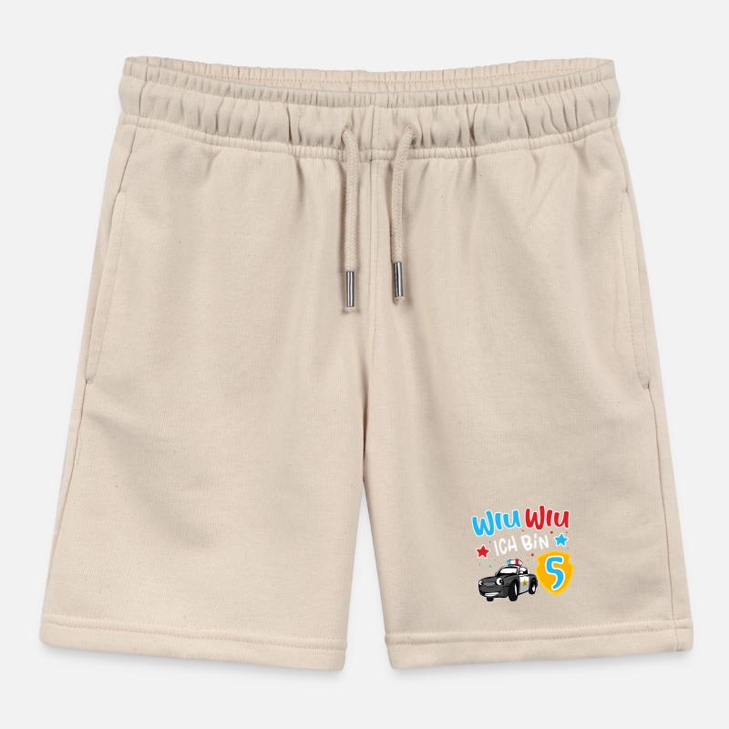 5. Geburtstag Polizei Kinder Organic Joggingshorts Mini Bolter von Stanley/Stella
