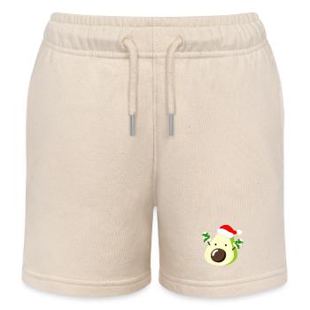 Avocado – Weihnachten - Kinder Organic Joggingshorts Mini Bolter von Stanley/Stella - Natur - Vorne