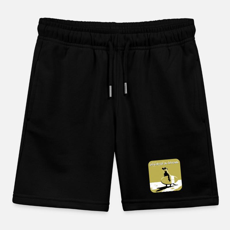 cooles Erdmännchen mit Surfboard Kinder Organic Joggingshorts Mini Bolter von Stanley/Stella