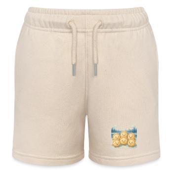 Pelmeni Further North - Kids Organic Sweat Shorts by Stanley/Stella - soft Ecru - Front