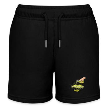 Olivenöl Experte - Kinder Organic Joggingshorts Mini Bolter von Stanley/Stella - Schwarz - Vorne