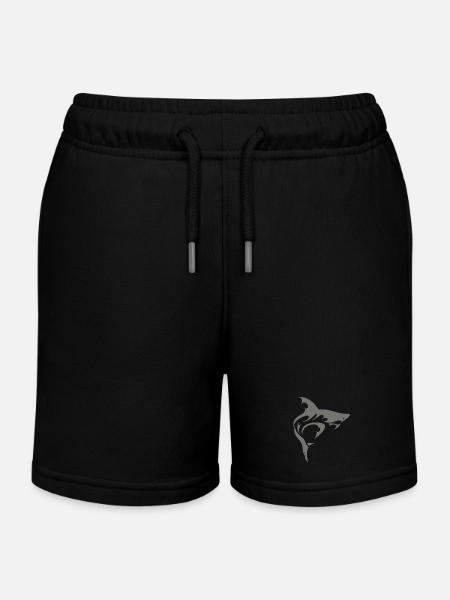 SHARK - Kinder Organic Joggingshorts Mini Bolter von Stanley/Stella - Schwarz
