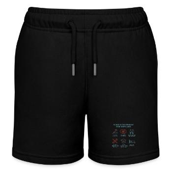 DIY und Freizeit - Kinder Organic Joggingshorts Mini Bolter von Stanley/Stella - Schwarz - Vorne