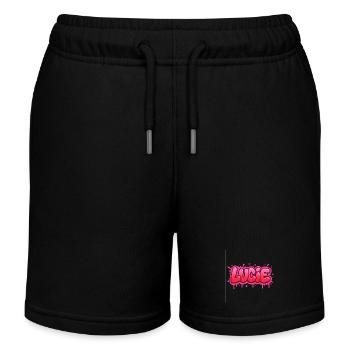 Graffiti Lucie Name Geschenk Ideal druckbar auf - Kinder Organic Joggingshorts Mini Bolter von Stanley/Stella - Schwarz - Vorne
