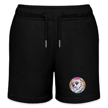 Polar Bär Retro Sonnenbrille - Kinder Organic Joggingshorts Mini Bolter von Stanley/Stella - Schwarz - Vorne