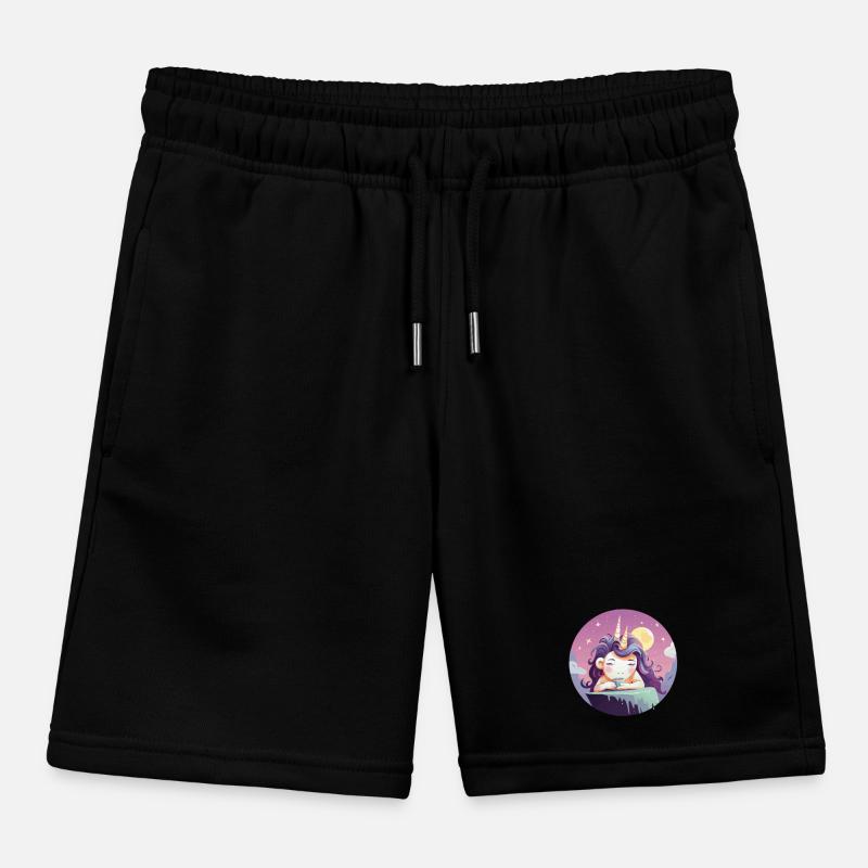 Mondtee Einhorn am Abend Kinder Organic Joggingshorts Mini Bolter von Stanley/Stella