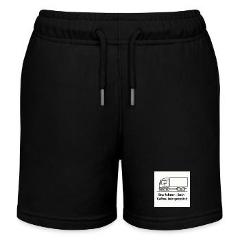 Chauffeur de camion, pas de café, pas de paroles - Short de jogging enfant bio Stanley/Stella - noir - Devant