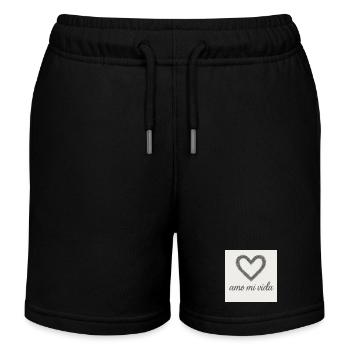 Herz und Lebensfreude - Kinder Organic Joggingshorts Mini Bolter von Stanley/Stella - Schwarz - Vorne