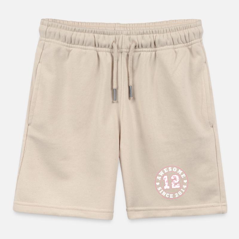 12. Geburtstag Awesome since 2014 Geschenkidee Kinder Organic Joggingshorts Mini Bolter von Stanley/Stella