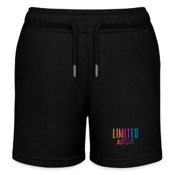Limited Edition - Kinder Organic Joggingshorts Mini Bolter von Stanley/Stella - Schwarz - Vorne