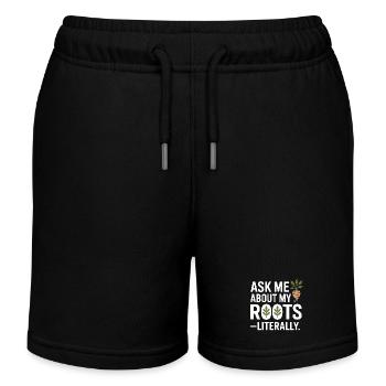 Zertifizierte klinische botanische Wurzel-Expertenbekleidung - Kinder Organic Joggingshorts Mini Bolter von Stanley/Stella - Schwarz - Vorne