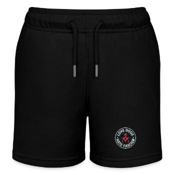 J’aime les chiens, je déteste le fascisme - Produits dérivés antifascistes - Short de jogging enfant bio Stanley/Stella - noir - Devant