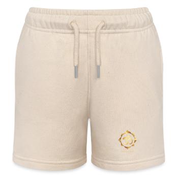 OmFlowBeing - Short de jogging enfant bio Stanley/Stella - écru doux - Devant