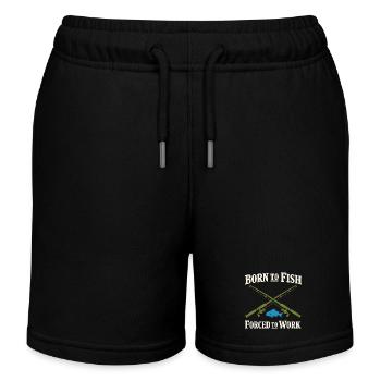 Mode de vie de pêche pêcheur pour les poissons à vie - Short de jogging enfant bio Stanley/Stella - noir - Devant