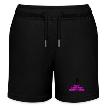 RESTEZ CALMES ET CHEVAL DE BATAILLE ! HOBBYHORSING CHEVAL DE BATAILLE - Short de jogging enfant bio Stanley/Stella - noir - Devant