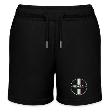 Neapel Koordinaten - Kinder Organic Joggingshorts Mini Bolter von Stanley/Stella - Schwarz - Vorne