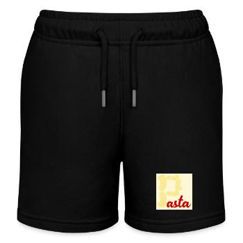 Pasta Nudeln Lieblingsessen - Kinder Organic Joggingshorts Mini Bolter von Stanley/Stella - Schwarz - Vorne