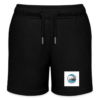 PolarJustice Karikatur - Kinder Organic Joggingshorts Mini Bolter von Stanley/Stella - Schwarz - Vorne