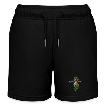 Zentangle-Semikolon - Kinder Organic Joggingshorts Mini Bolter von Stanley/Stella - Schwarz - Vorne