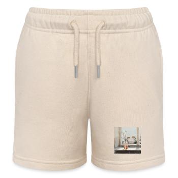 The secret of childhood - Kids Organic Sweat Shorts by Stanley/Stella - soft Ecru - Front