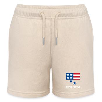 Justice For Two - Kids Organic Sweat Shorts by Stanley/Stella - soft Ecru - Front