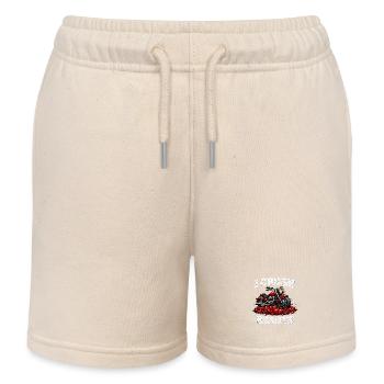 Am Valentinstag zerstöre ich Hearts Motorradfahrer - Kinder Organic Joggingshorts Mini Bolter von Stanley/Stella - Natur - Vorne