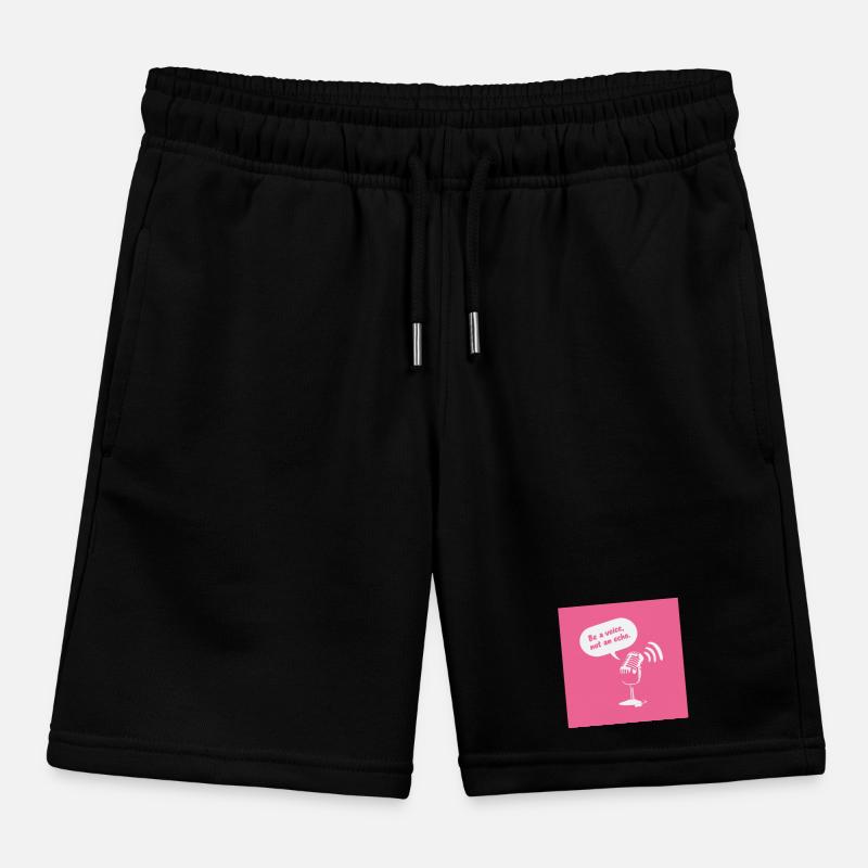 Sois une voix, pas un écho Short de jogging enfant bio Stanley/Stella