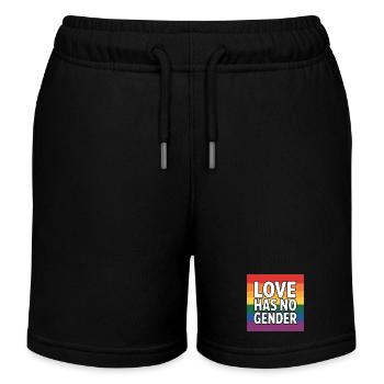 L’amour n’a pas de genre - Pride Tee - Short de jogging enfant bio Stanley/Stella - noir - Devant