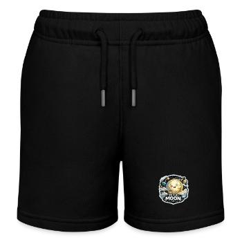 to the Moon - Kids Organic Sweat Shorts by Stanley/Stella - black - Front