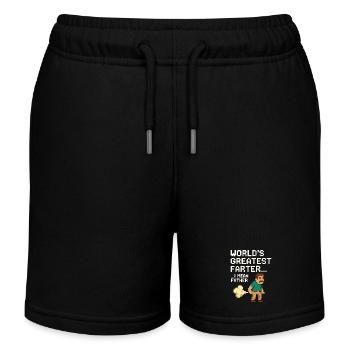 Lustiges Vatertags-T-Shirt für Gamer Papa Pixelart - Kinder Organic Joggingshorts Mini Bolter von Stanley/Stella - Schwarz - Vorne