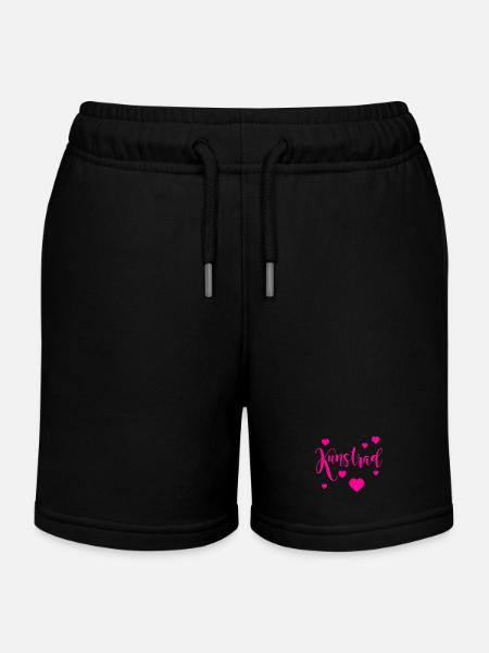 Artistic cycling, artistic cycling, indoor cycling - Kids Organic Sweat Shorts by Stanley/Stella - black