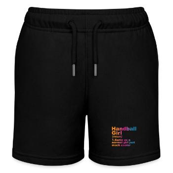 Handball player - Kids Organic Sweat Shorts by Stanley/Stella - black - Front
