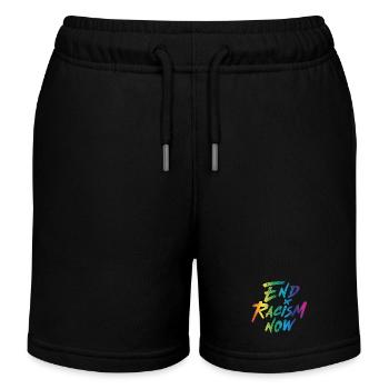 Mettre fin au racisme maintenant - Short de jogging enfant bio Stanley/Stella - noir - Devant