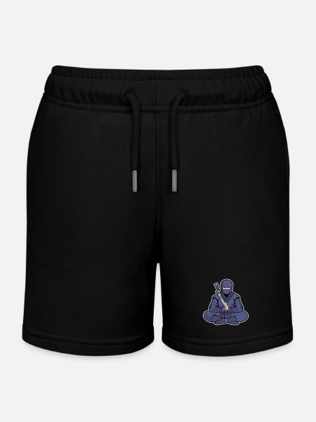 Ninja Zen – Kampfsport & Kampfsportarten - Kinder Organic Joggingshorts Mini Bolter von Stanley/Stella - Schwarz