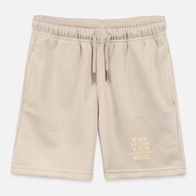 I'm in power saving mode Kids Organic Sweat Shorts by Stanley/Stella