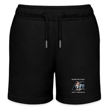 Philosoph Descartes Meme – für einen dunklen Hintergrund - Kinder Organic Joggingshorts Mini Bolter von Stanley/Stella - Schwarz - Vorne