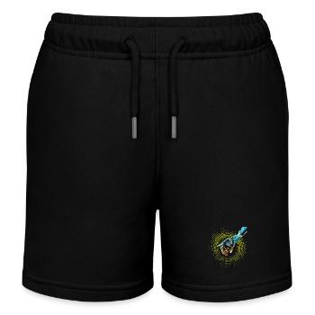 computer hand roboter KI digital cyborg code pc  - Kinder Organic Joggingshorts Mini Bolter von Stanley/Stella - Schwarz - Vorne